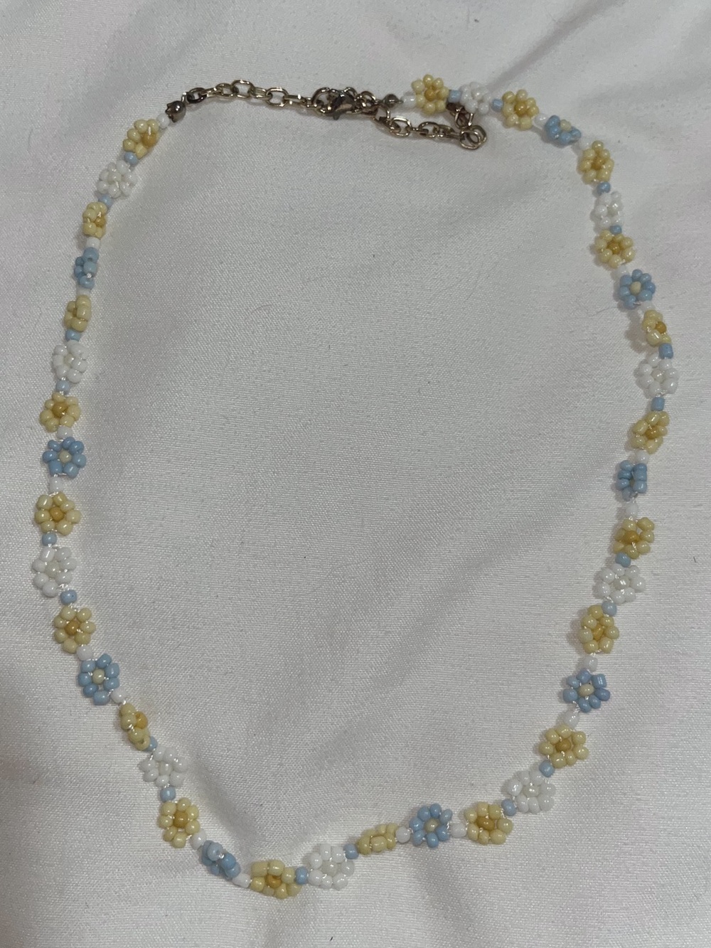 Dry Goods Pastel Daisy Beaded Choker Necklace - Multi